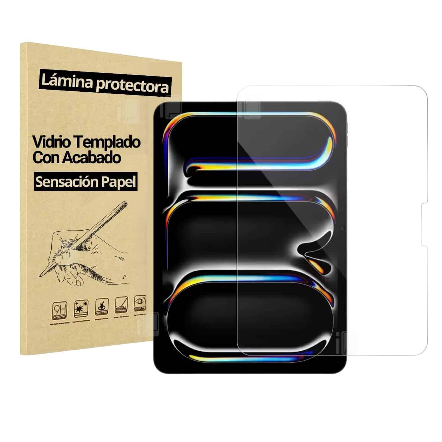 Mica De Vidrio Templado Con Acabado Sensación Papel